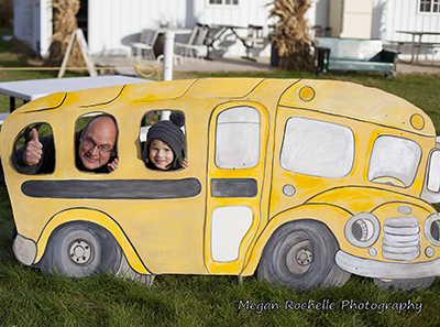 Child in school bus